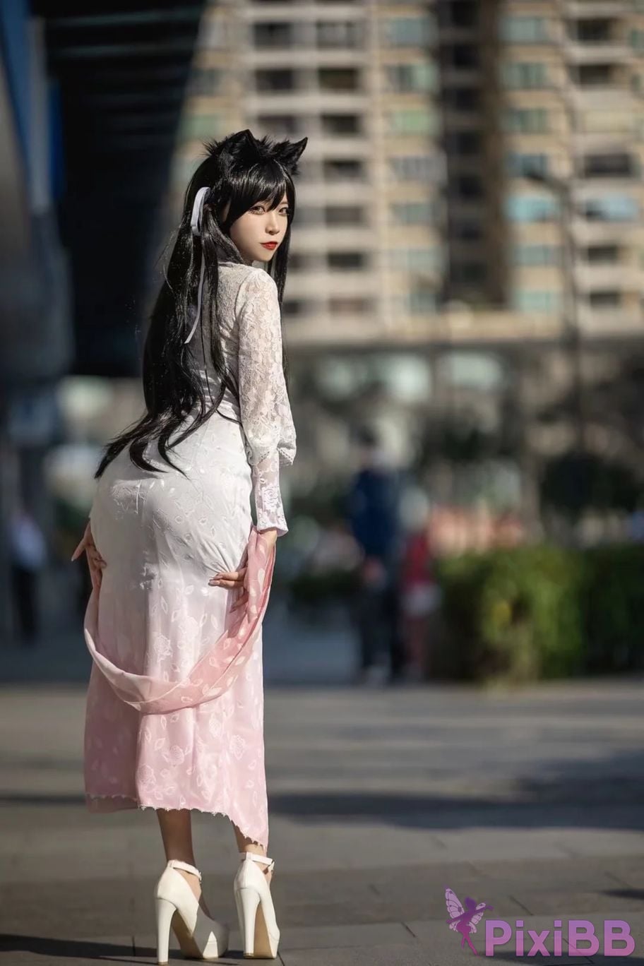 Cosplayer Second Assistant Nisa azur lane Atago cheongsam PixiBB.COM 002