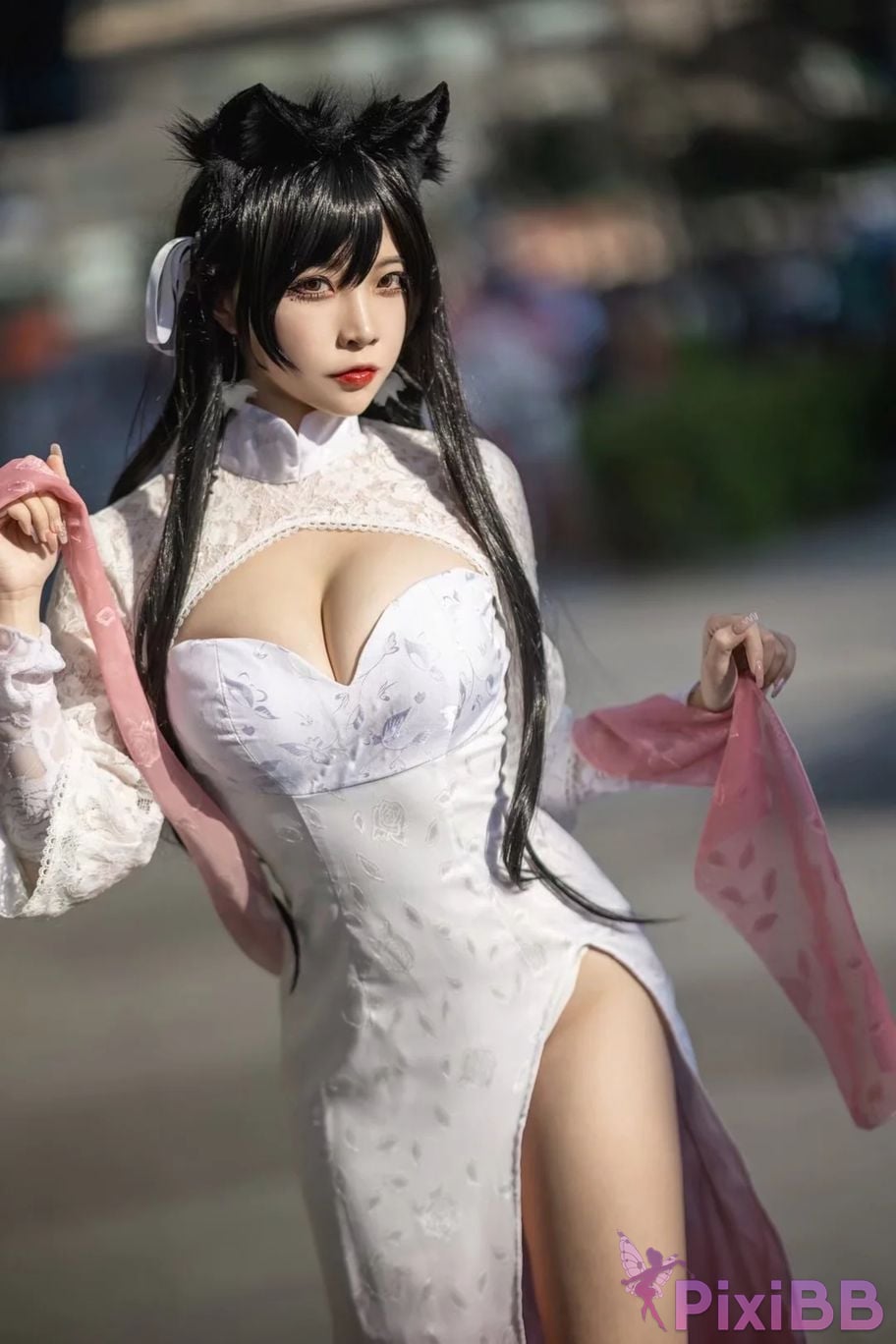 Cosplayer Second Assistant Nisa azur lane Atago cheongsam PixiBB.COM 007