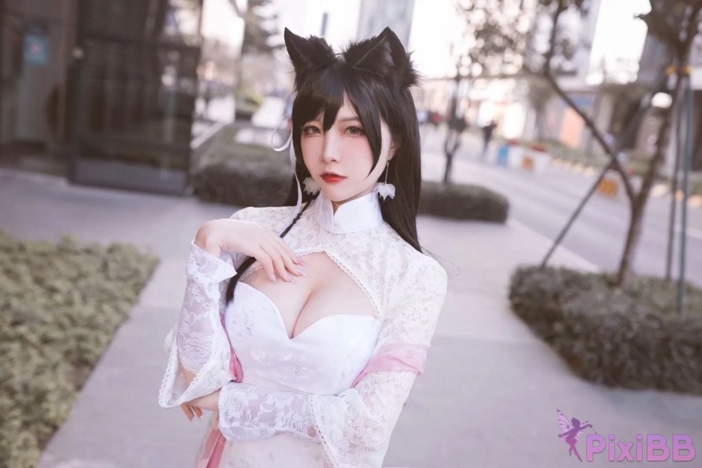 Cosplayer Second Assistant Nisa azur lane Atago cheongsam PixiBB.COM 012