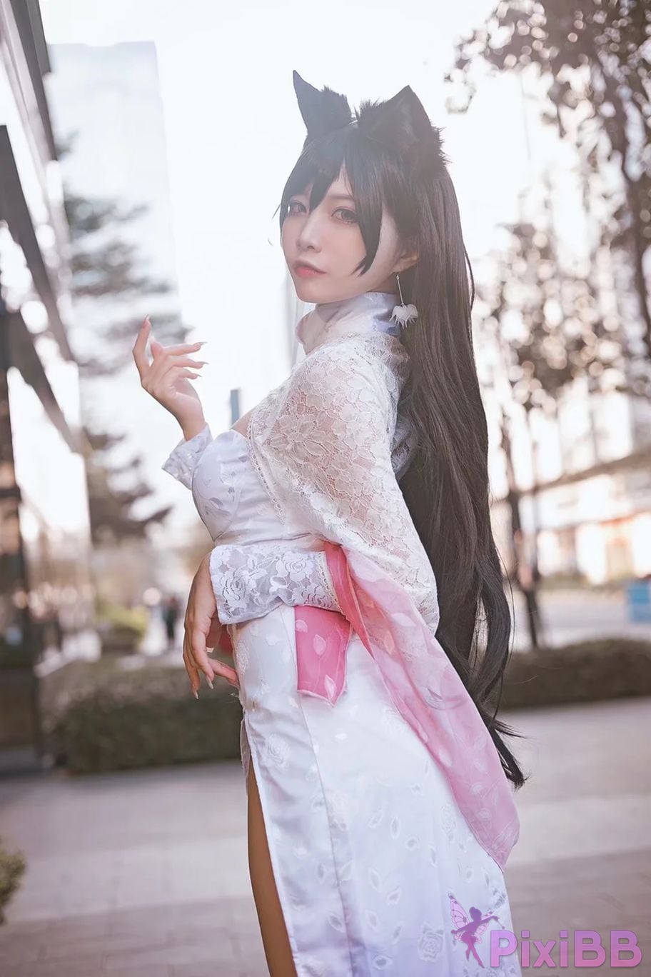 Cosplayer Second Assistant Nisa azur lane Atago cheongsam PixiBB.COM 013