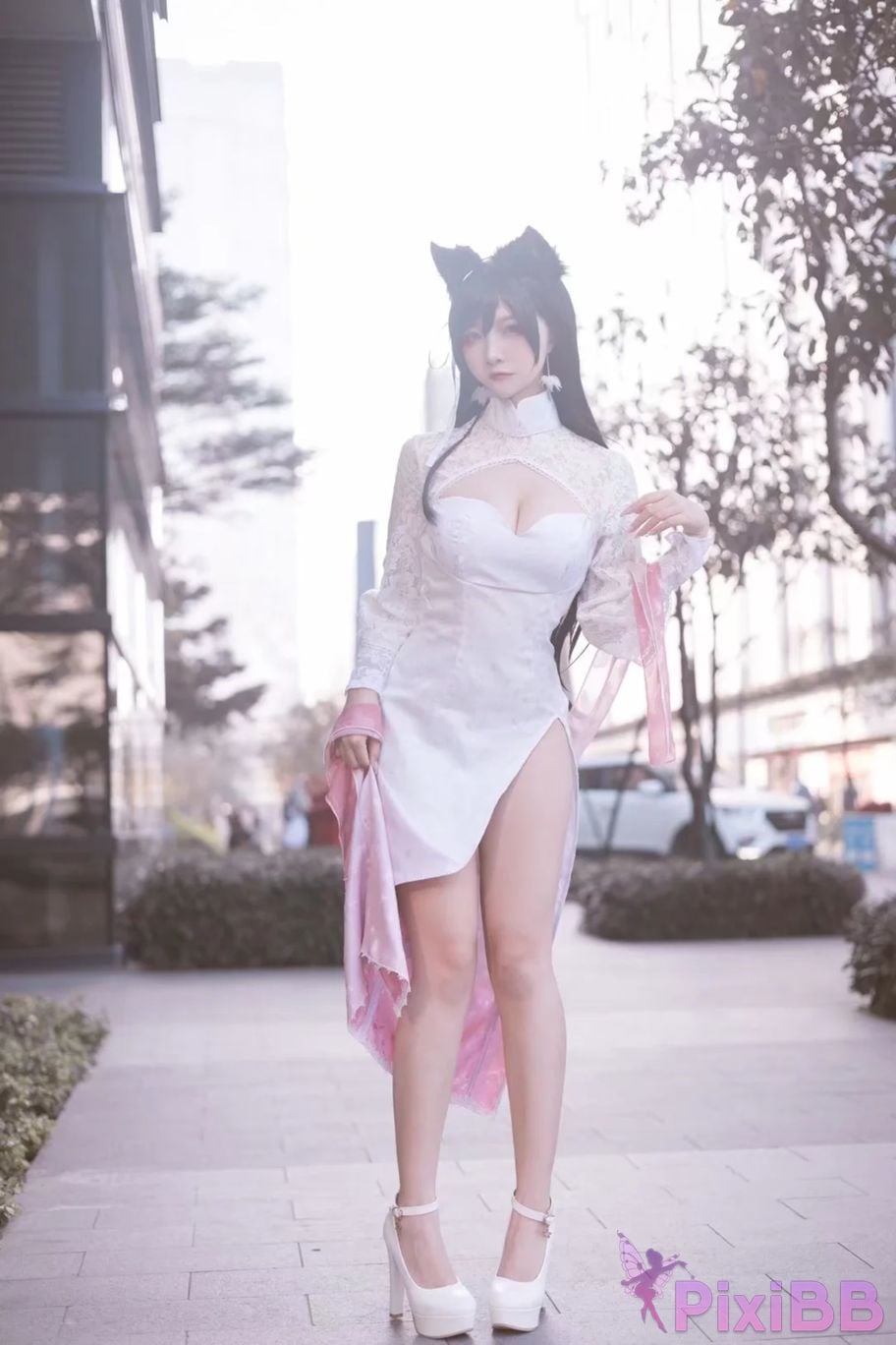 Cosplayer Second Assistant Nisa azur lane Atago cheongsam PixiBB.COM 014