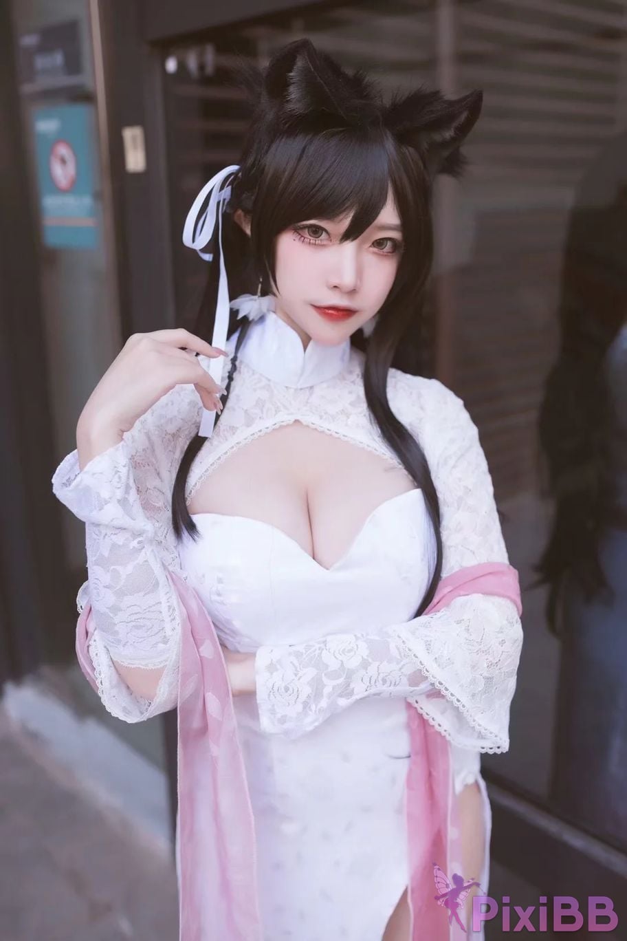 Cosplayer Second Assistant Nisa azur lane Atago cheongsam PixiBB.COM 016