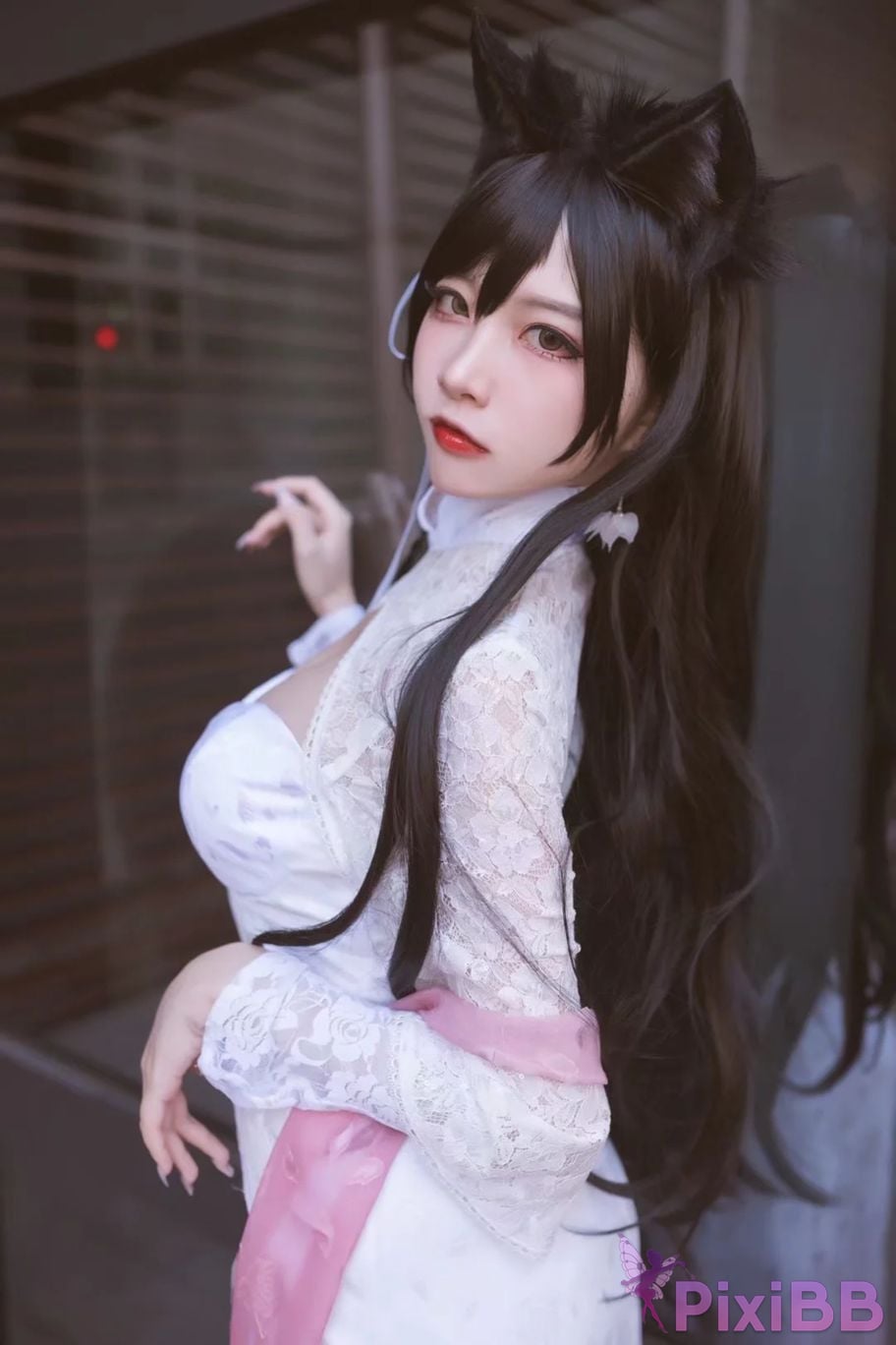 Cosplayer Second Assistant Nisa azur lane Atago cheongsam PixiBB.COM 017
