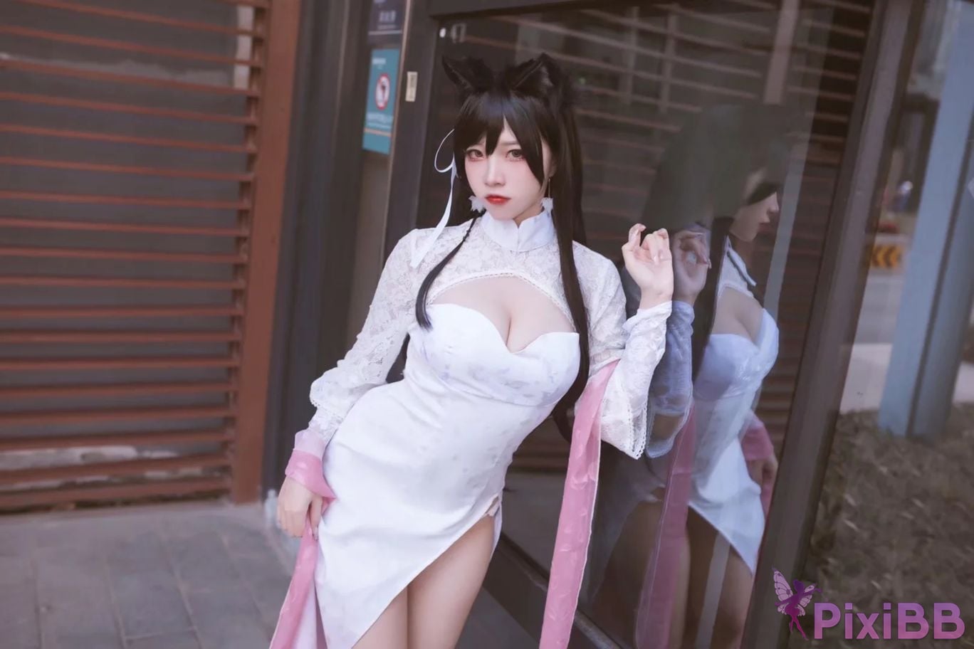 Cosplayer Second Assistant Nisa azur lane Atago cheongsam PixiBB.COM 018