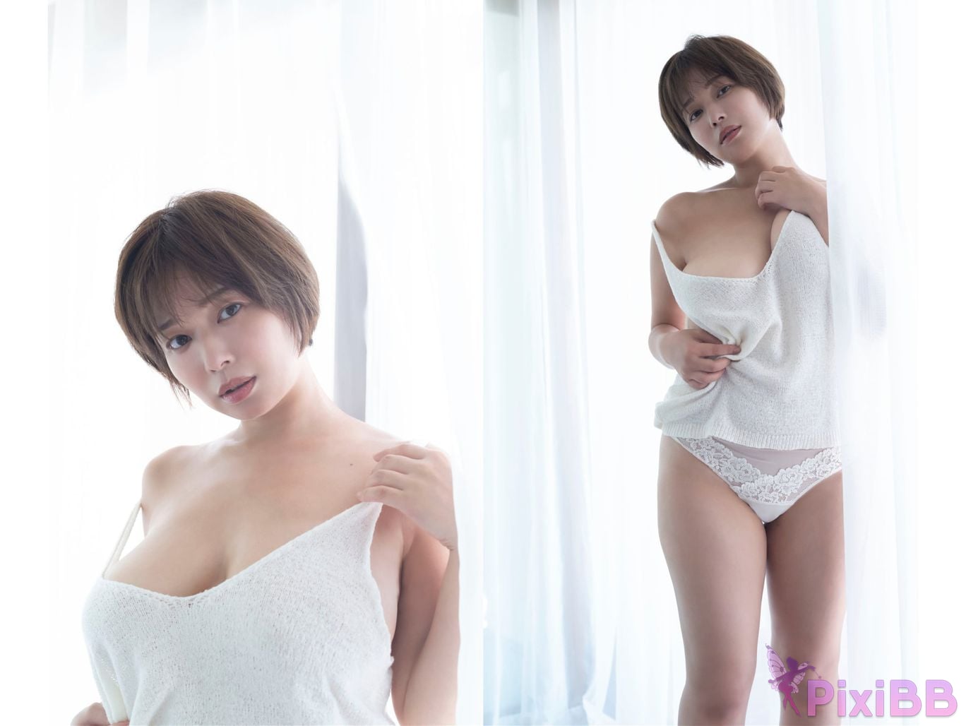 Japanese Idol Tsukasa Wachi Waji weekly play PHOTO BOOK collection take off the veil PixiBB.COM 014