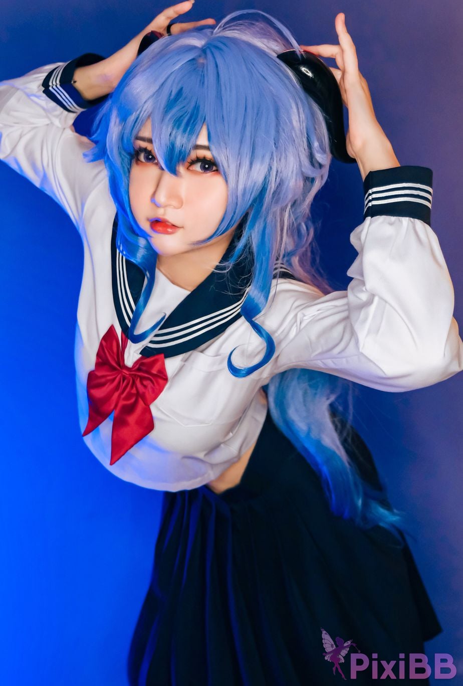 Potato Godzilla Ganyu Seifuku PixiBB.COM 18