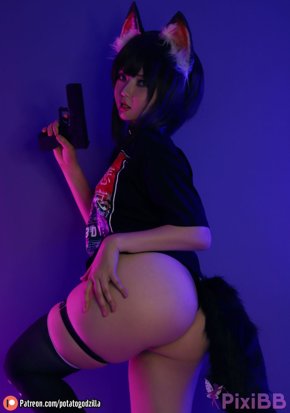 Potato Godzilla Psycho Neko PixiBB.COM 11
