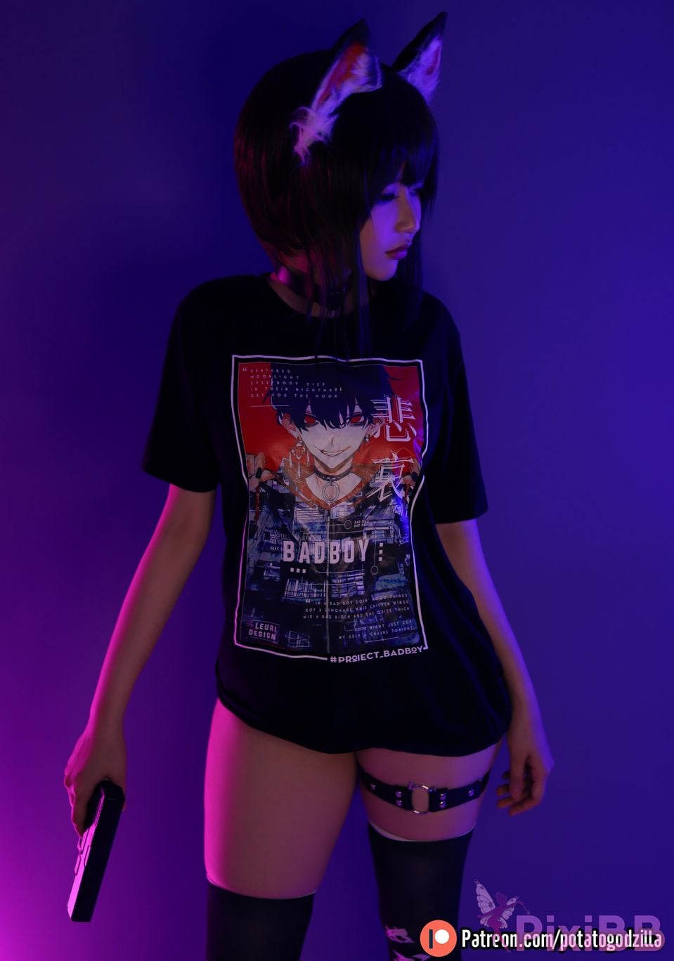 Potato Godzilla Psycho Neko PixiBB.COM 14
