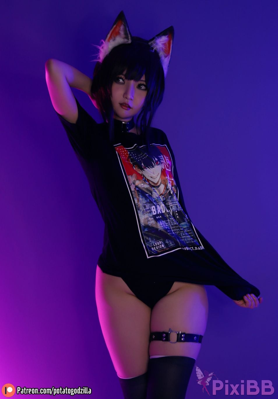 Potato Godzilla Psycho Neko PixiBB.COM