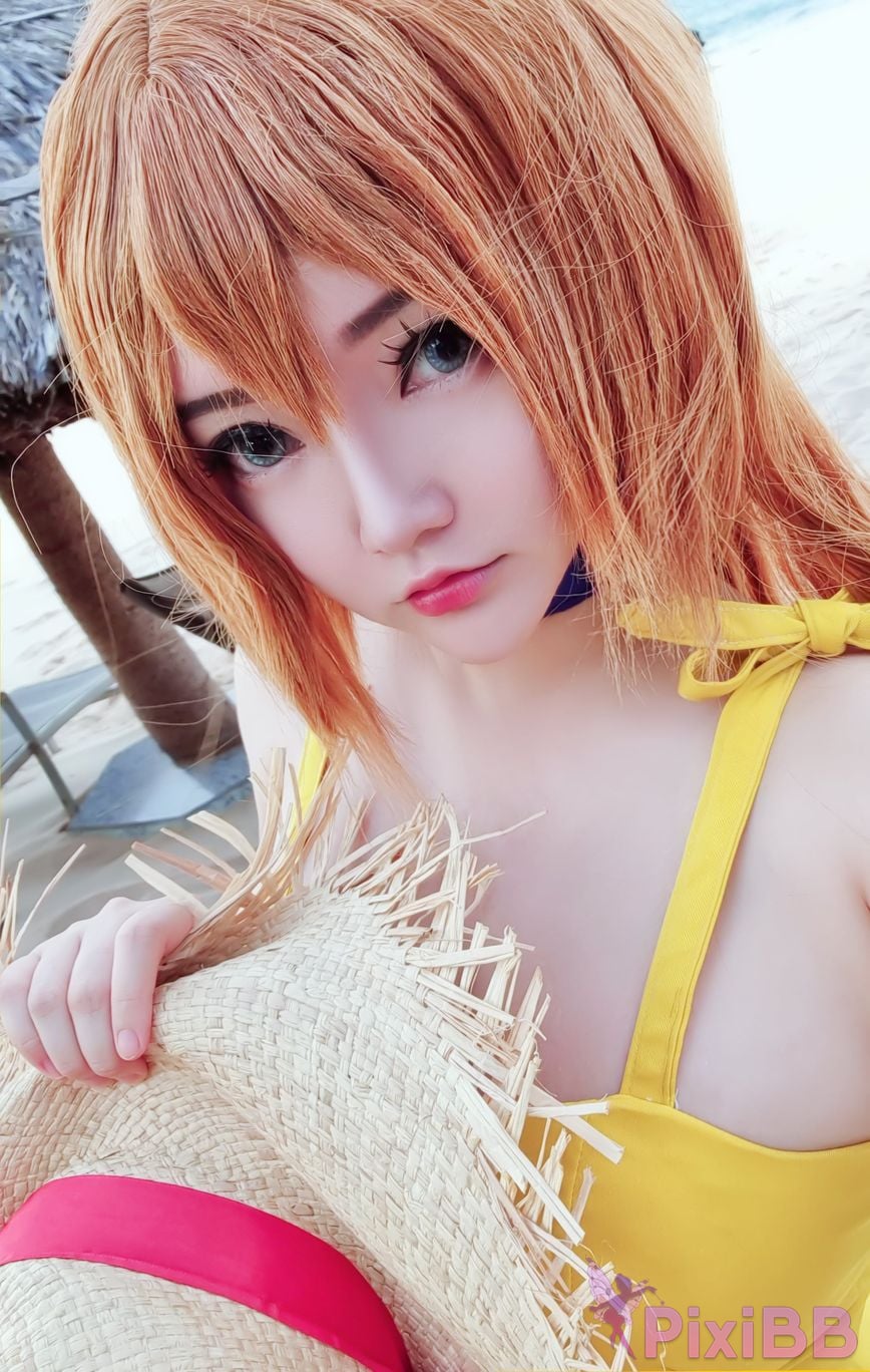 Potato Godzilla Asuka Yellow Dress PixiBB.COM 15