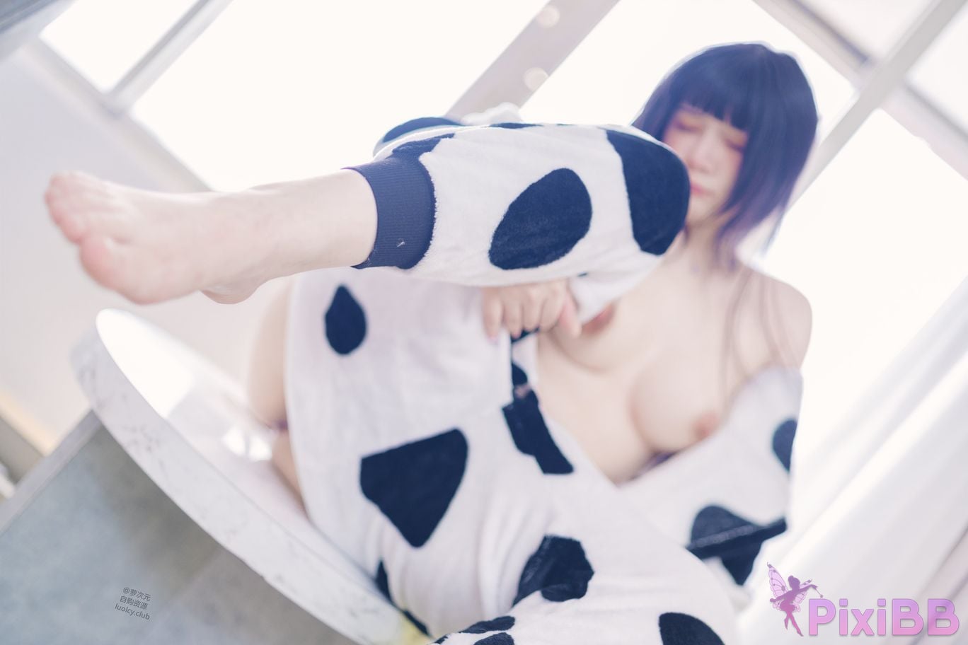 Cosplayer Luoluo Raku 8K dairy cow Milky PixiBB.COM 024