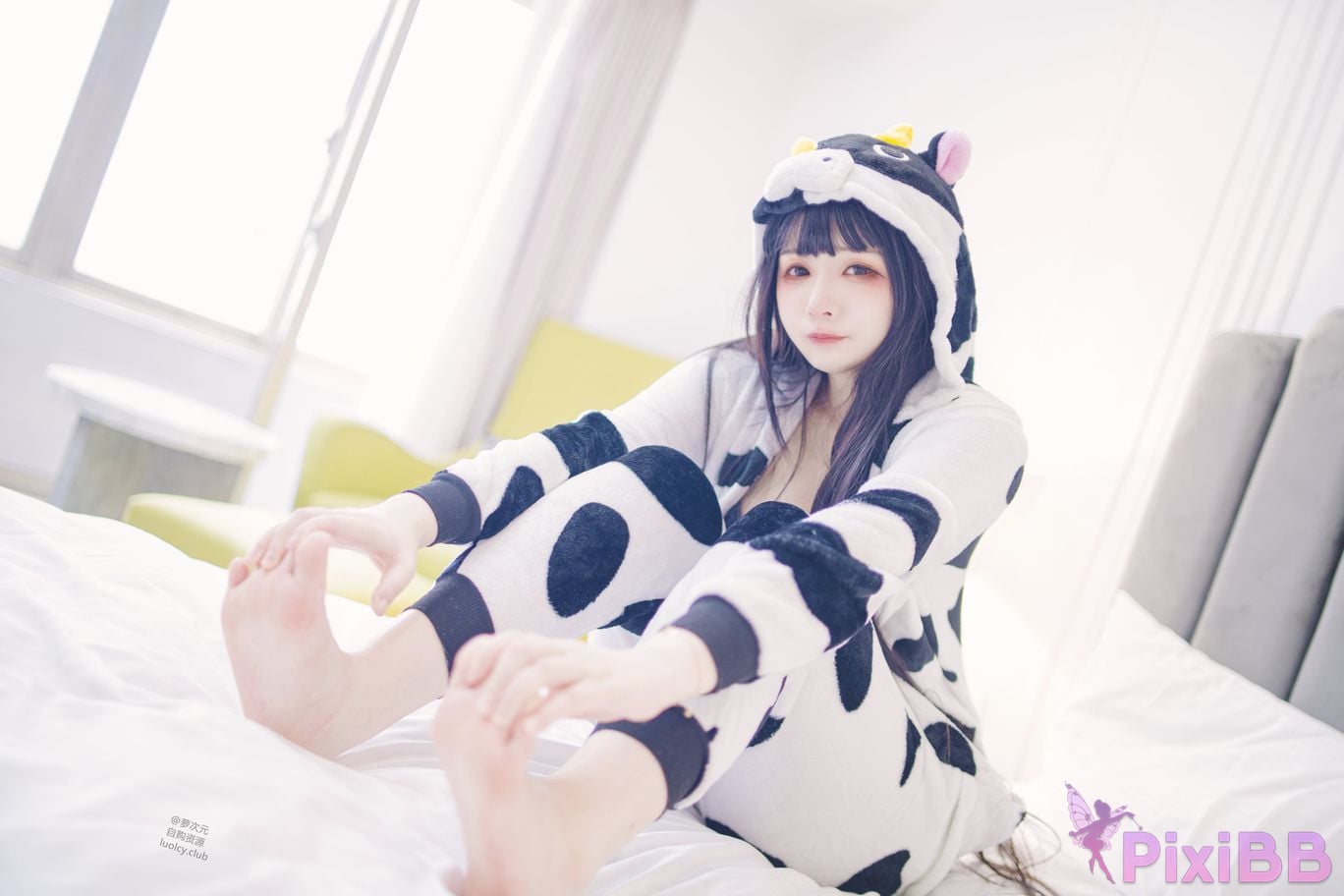 Cosplayer Luoluo Raku 8K dairy cow Milky PixiBB.COM 052
