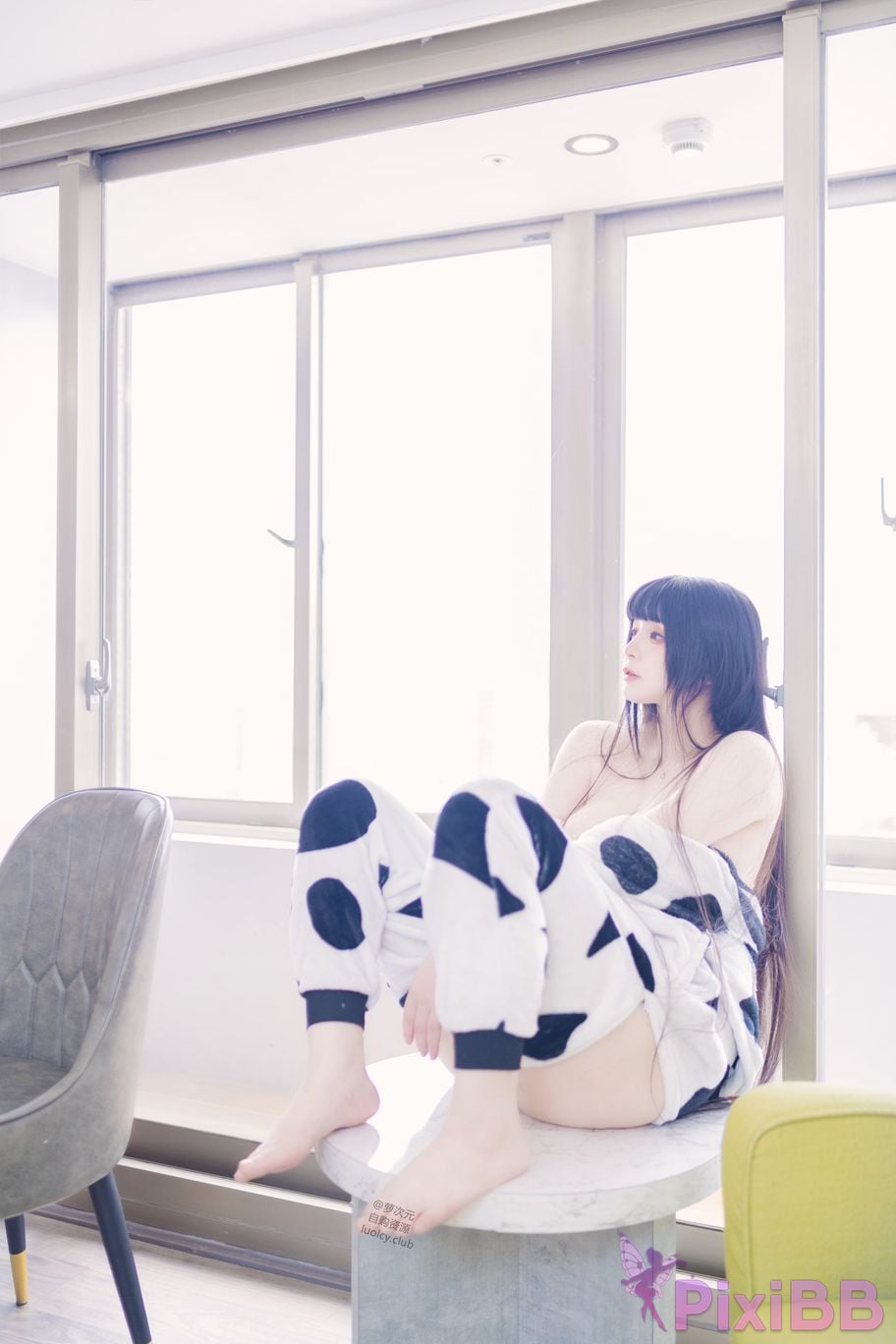Cosplayer Luoluo Raku 8K dairy cow Milky PixiBB.COM 053