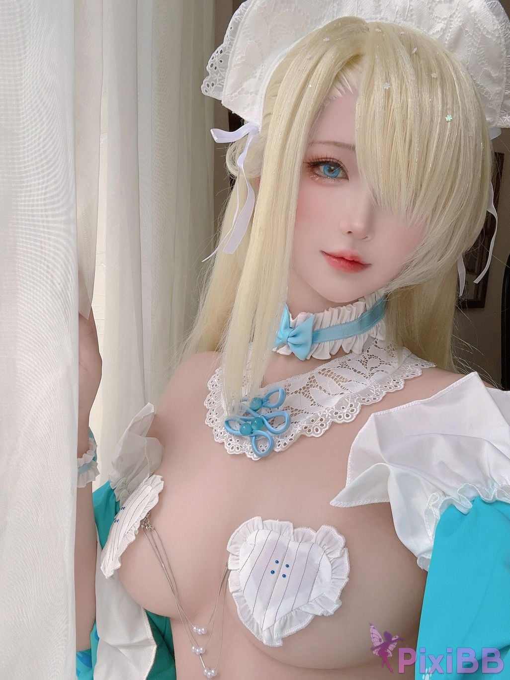 Cosplayer three degrees 69 Blue Archive Asuna underwear maid PixiBB.COM 010