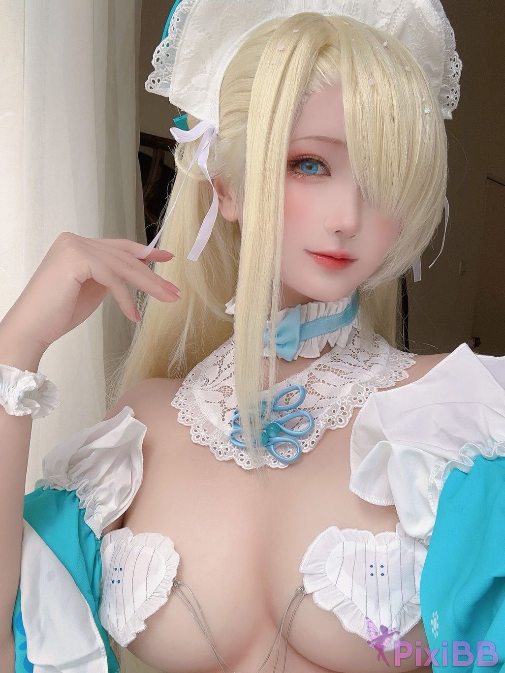 Cosplayer three degrees 69 Blue Archive Asuna underwear maid PixiBB.COM 011