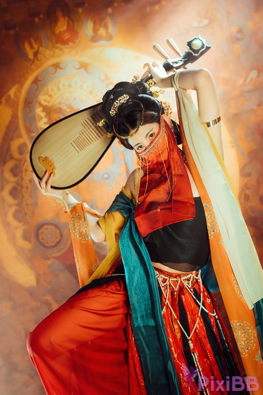 Cosplayer Xinglan is Lanlan and her name Lanmei. Dreaming back to Dunhuang PixiBB.COM 003