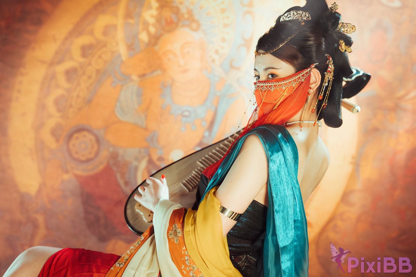 Cosplayer Xinglan is Lanlan and her name Lanmei. Dreaming back to Dunhuang PixiBB.COM 004