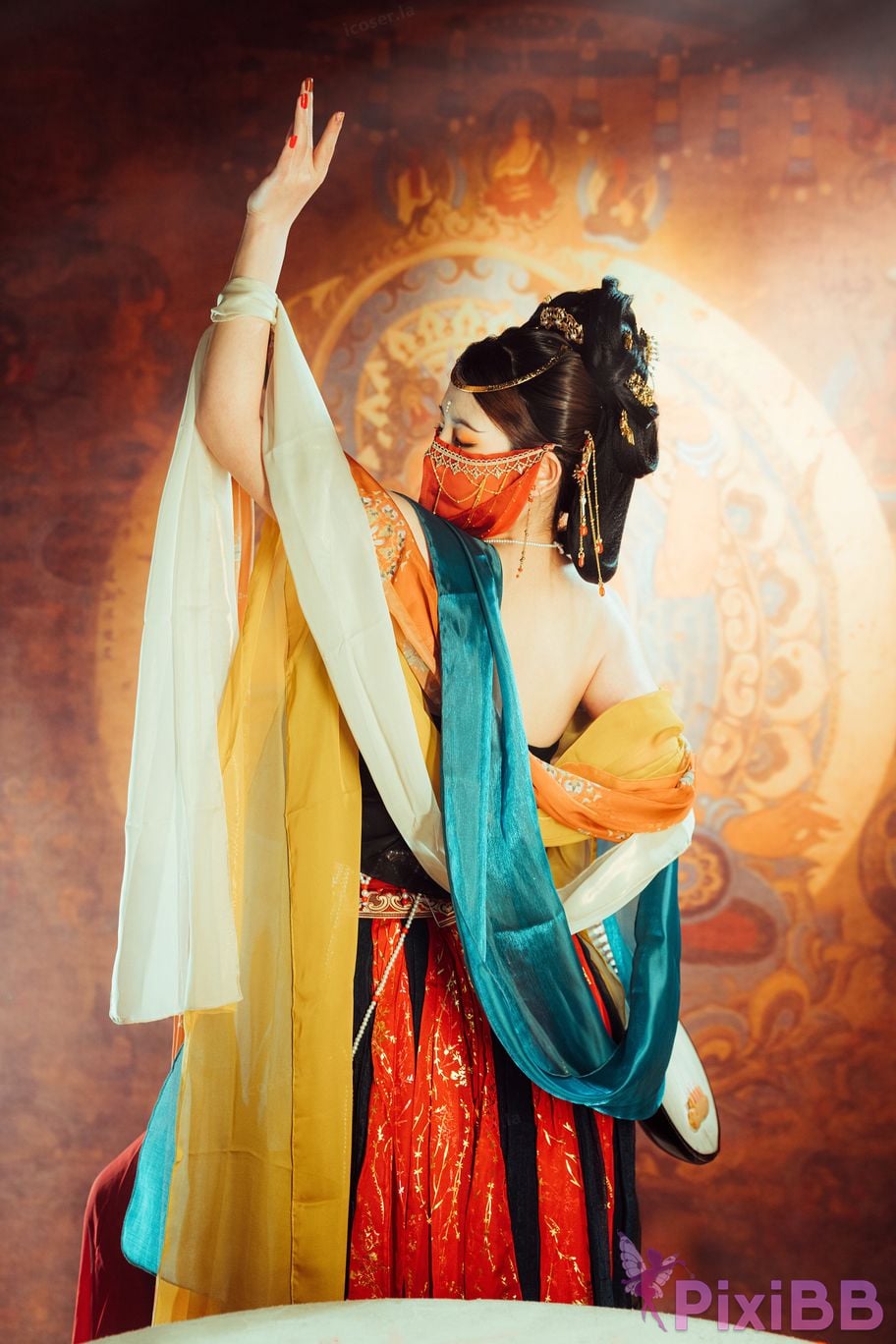 Cosplayer Xinglan is Lanlan and her name Lanmei. Dreaming back to Dunhuang PixiBB.COM 005