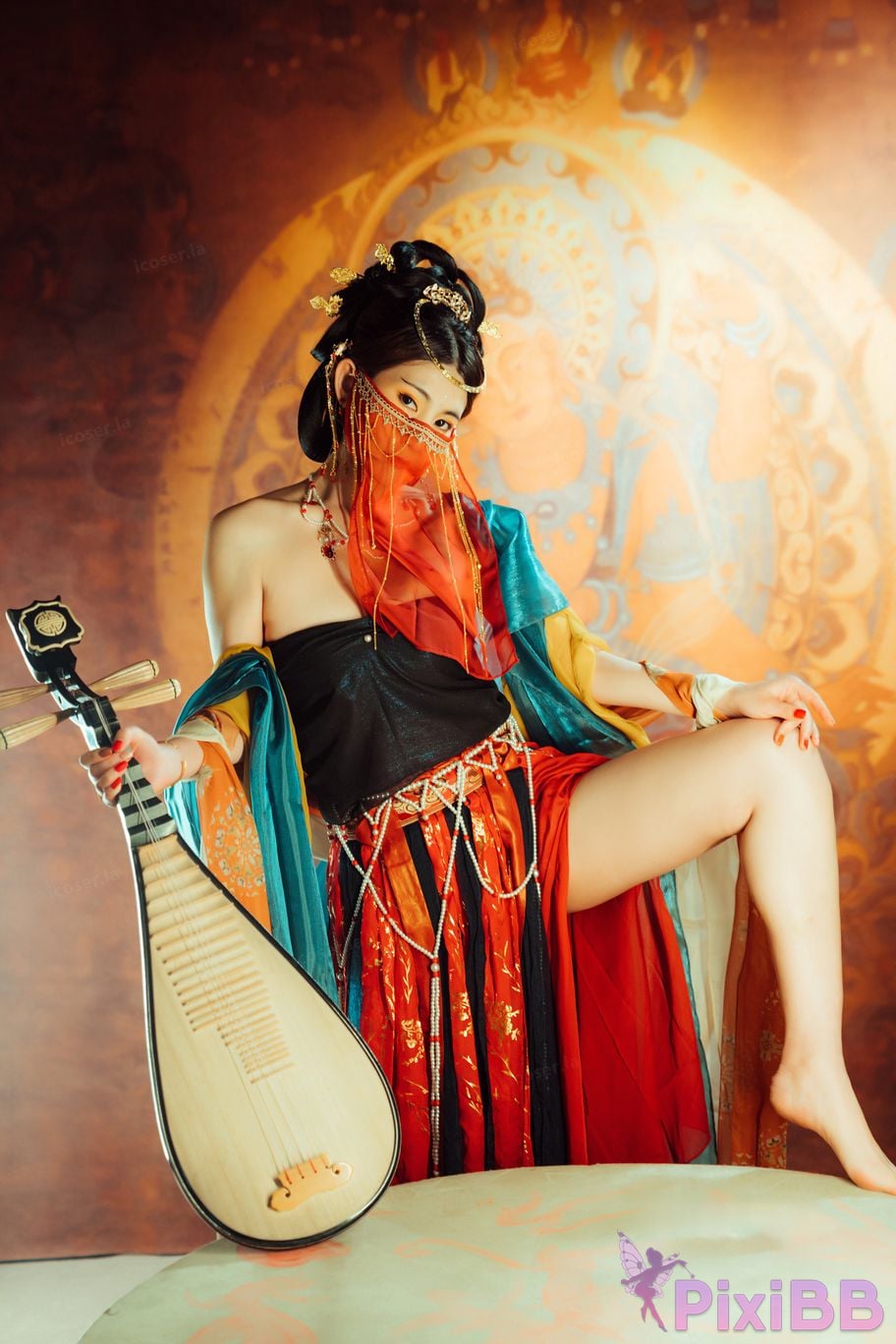 Cosplayer Xinglan is Lanlan and her name Lanmei. Dreaming back to Dunhuang PixiBB.COM 006