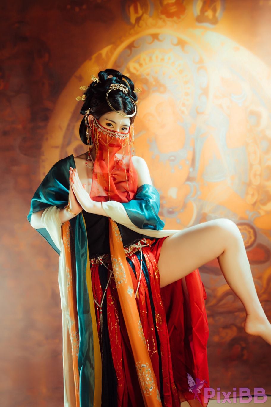 Cosplayer Xinglan is Lanlan and her name Lanmei. Dreaming back to Dunhuang PixiBB.COM 007