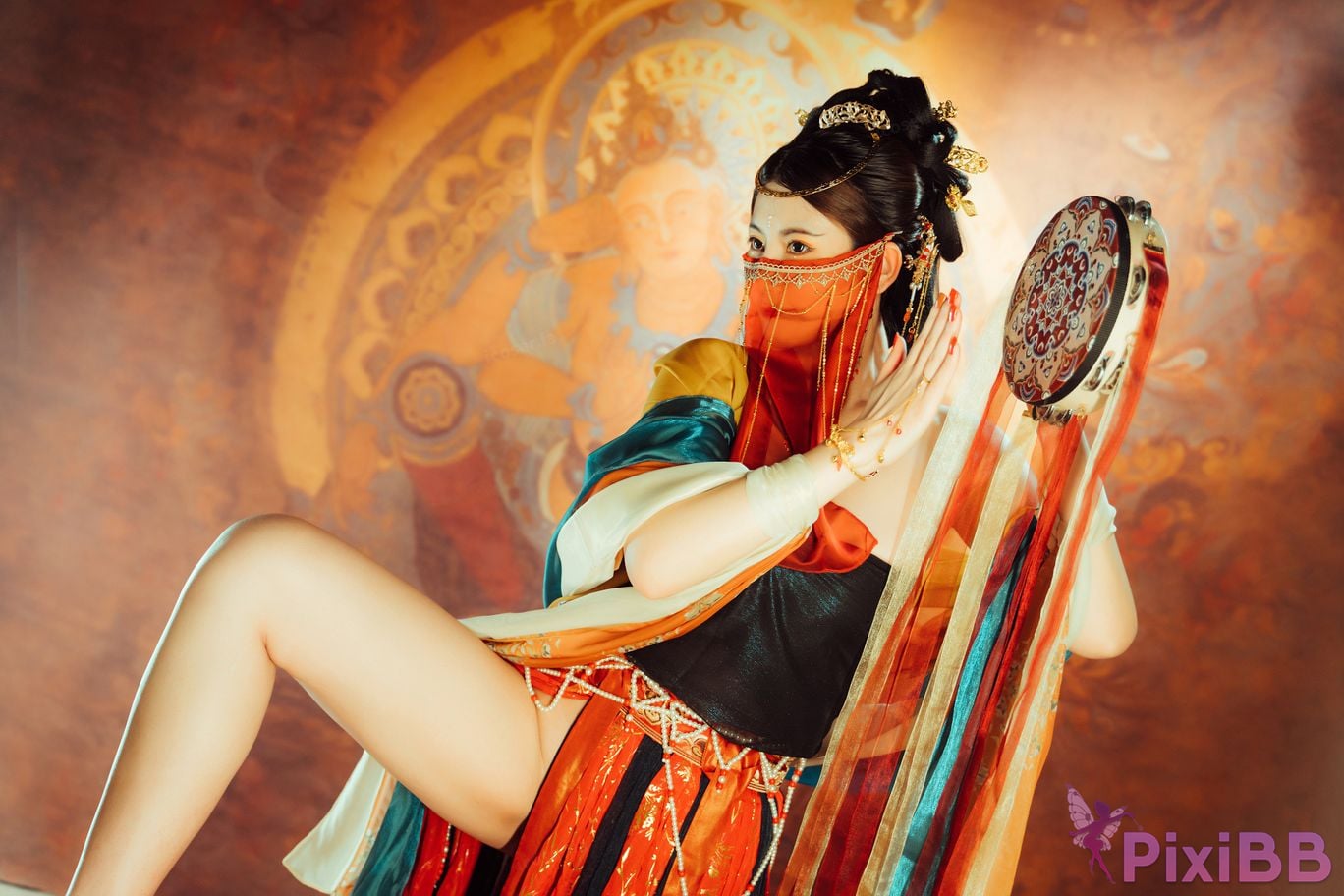 Cosplayer Xinglan is Lanlan and her name Lanmei. Dreaming back to Dunhuang PixiBB.COM 010