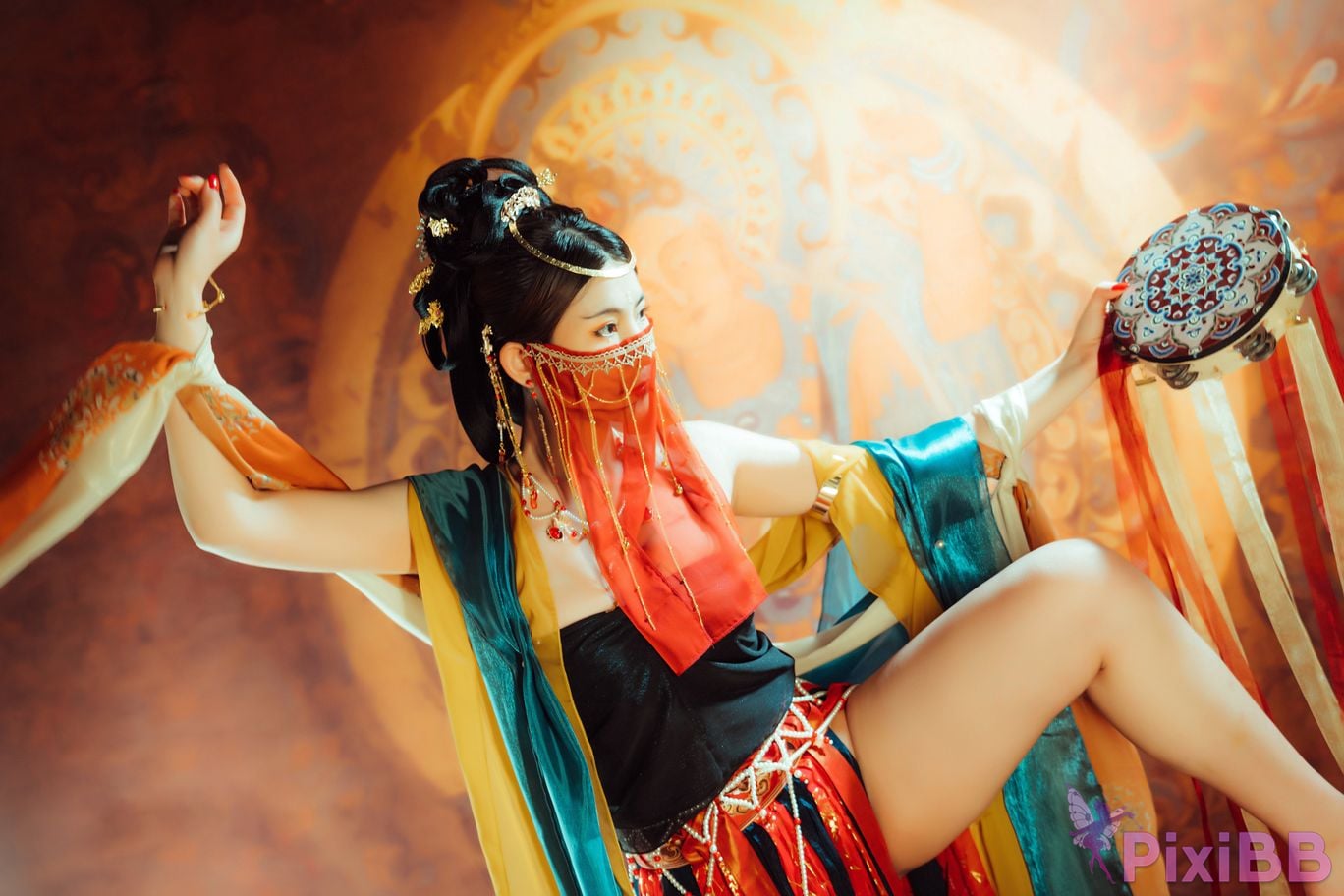 Cosplayer Xinglan is Lanlan and her name Lanmei. Dreaming back to Dunhuang PixiBB.COM 011