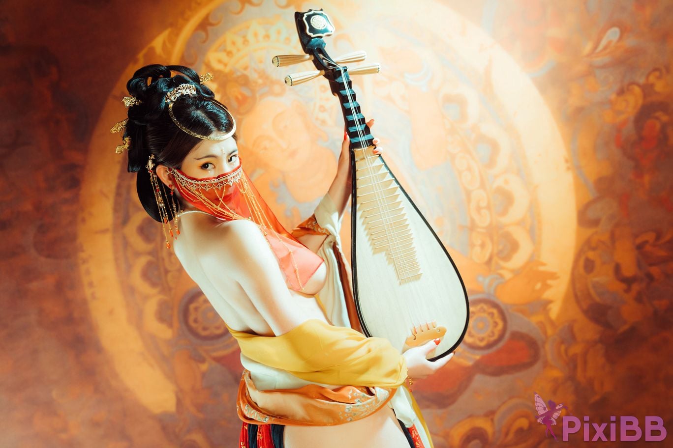 Cosplayer Xinglan is Lanlan and her name Lanmei. Dreaming back to Dunhuang PixiBB.COM 016