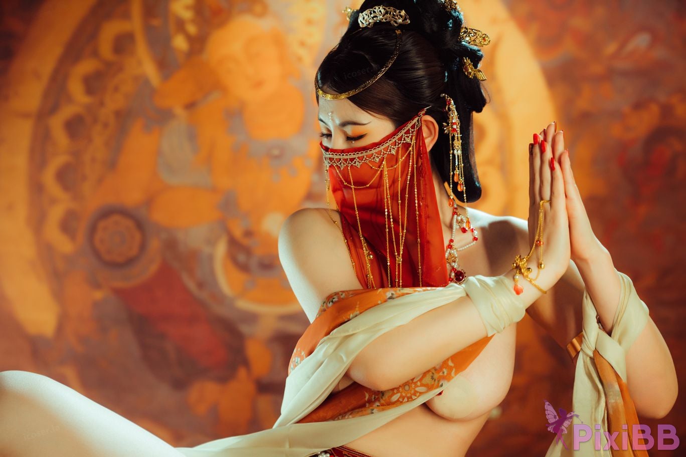Cosplayer Xinglan is Lanlan and her name Lanmei. Dreaming back to Dunhuang PixiBB.COM 020