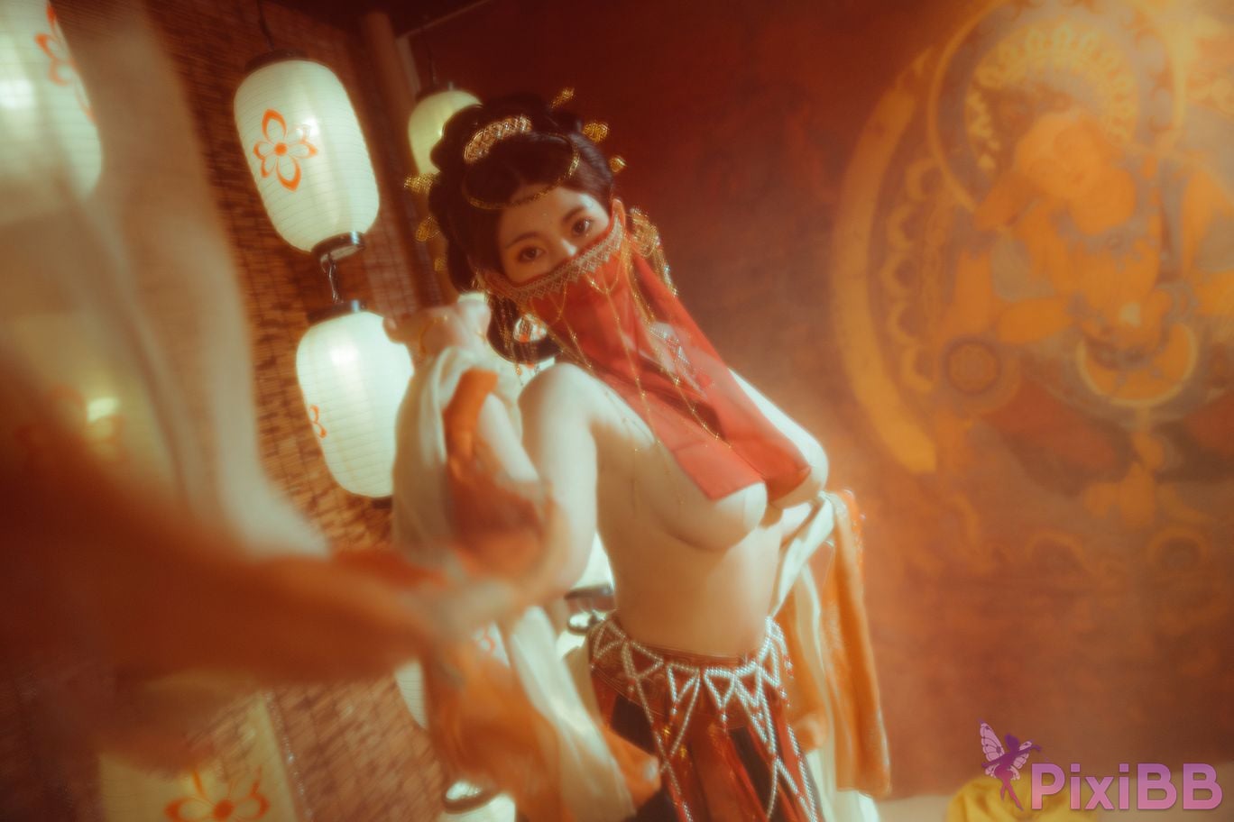 Cosplayer Xinglan is Lanlan and her name Lanmei. Dreaming back to Dunhuang PixiBB.COM 023