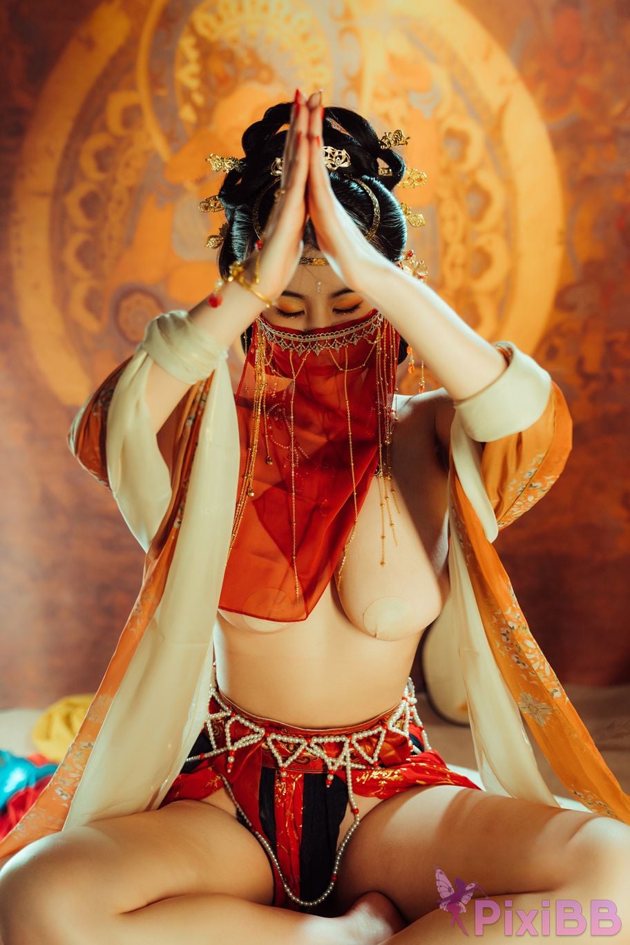 Cosplayer Xinglan is Lanlan and her name Lanmei. Dreaming back to Dunhuang PixiBB.COM 026