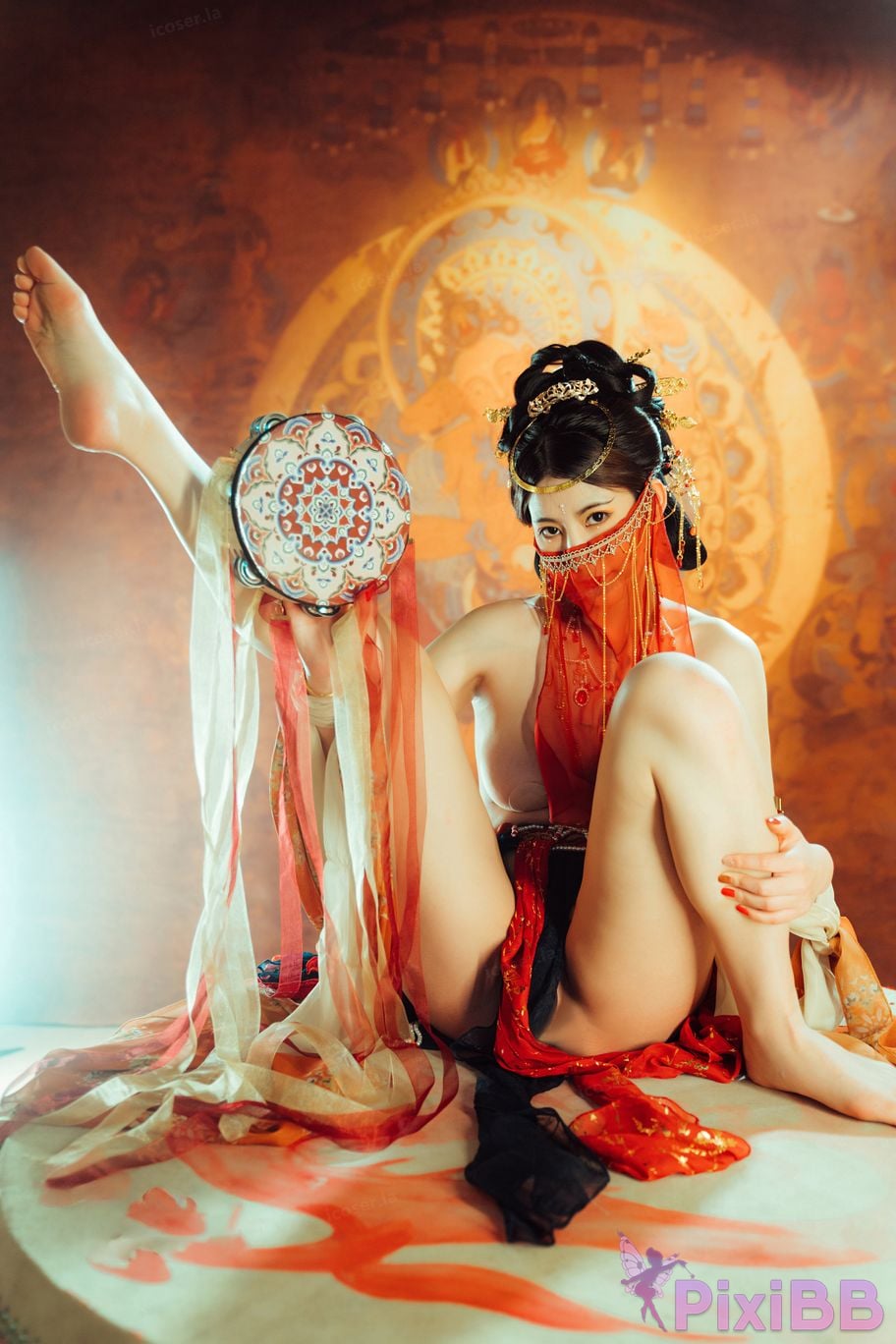 Cosplayer Xinglan is Lanlan and her name Lanmei. Dreaming back to Dunhuang PixiBB.COM 043