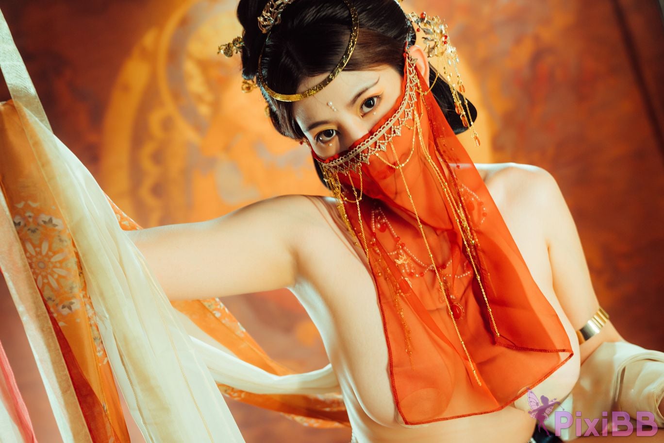 Cosplayer Xinglan is Lanlan and her name Lanmei. Dreaming back to Dunhuang PixiBB.COM 046