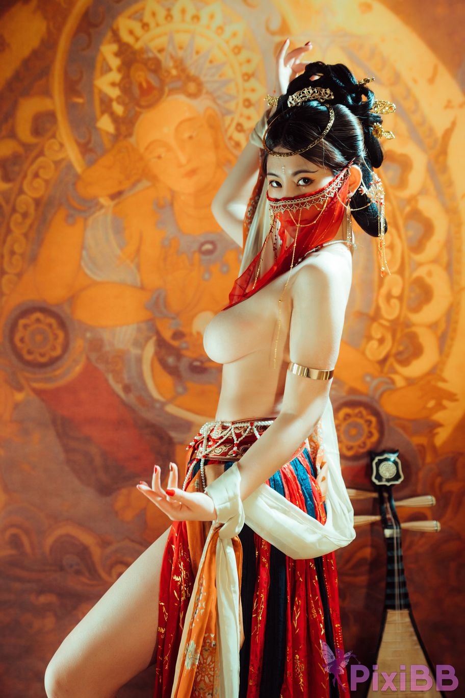 Cosplayer Xinglan is Lanlan and her name Lanmei. Dreaming back to Dunhuang PixiBB.COM 047