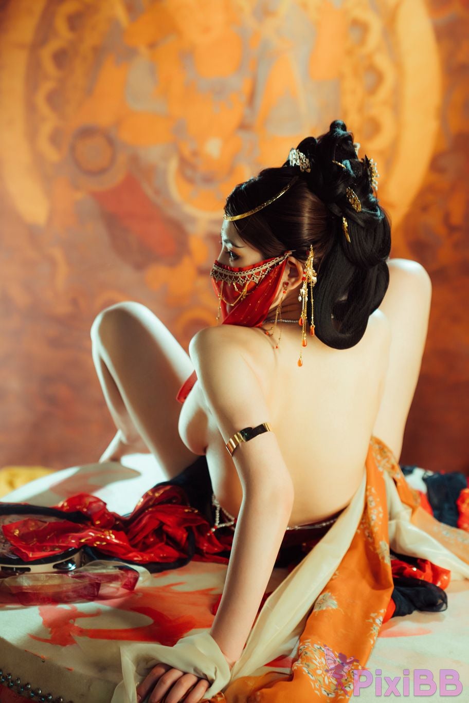 Cosplayer Xinglan is Lanlan and her name Lanmei. Dreaming back to Dunhuang PixiBB.COM 050