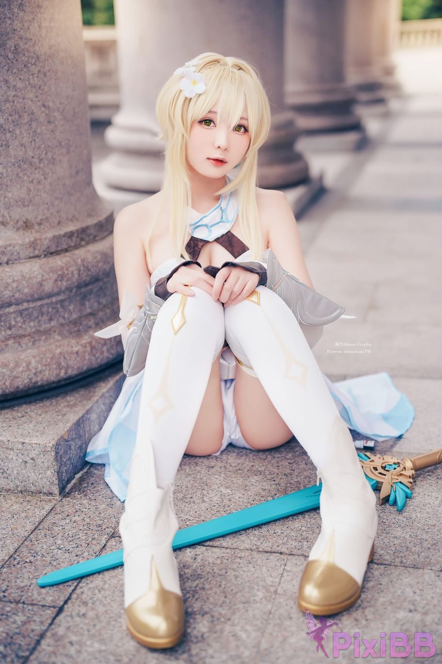 Cosplayer Shimotsuki shimo Lumine Genshin PixiBB.COM 008