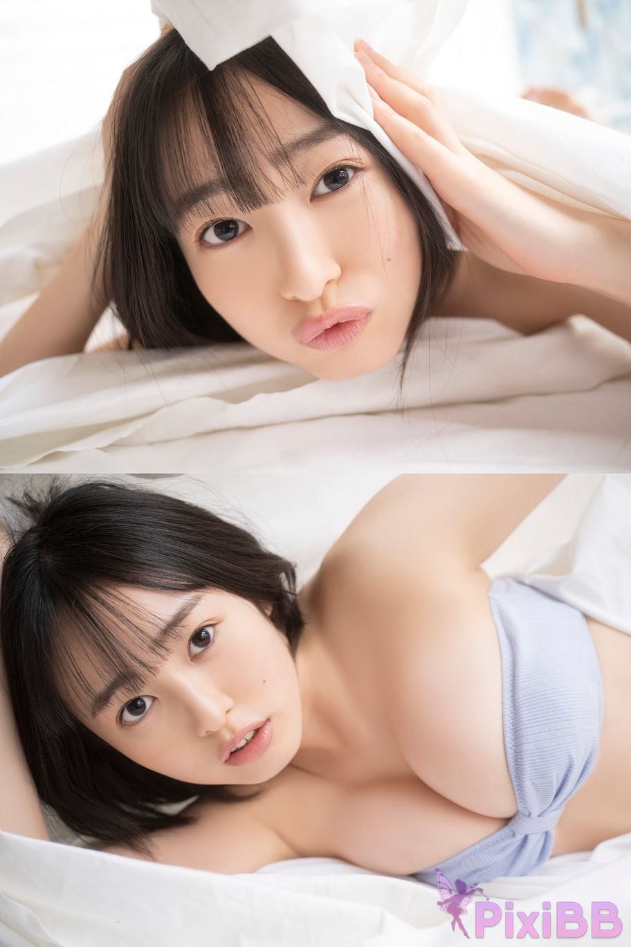 Japanese Idol Miu Shirahama Manga Action Digital Photo Book Pure White PixiBB.COM 038