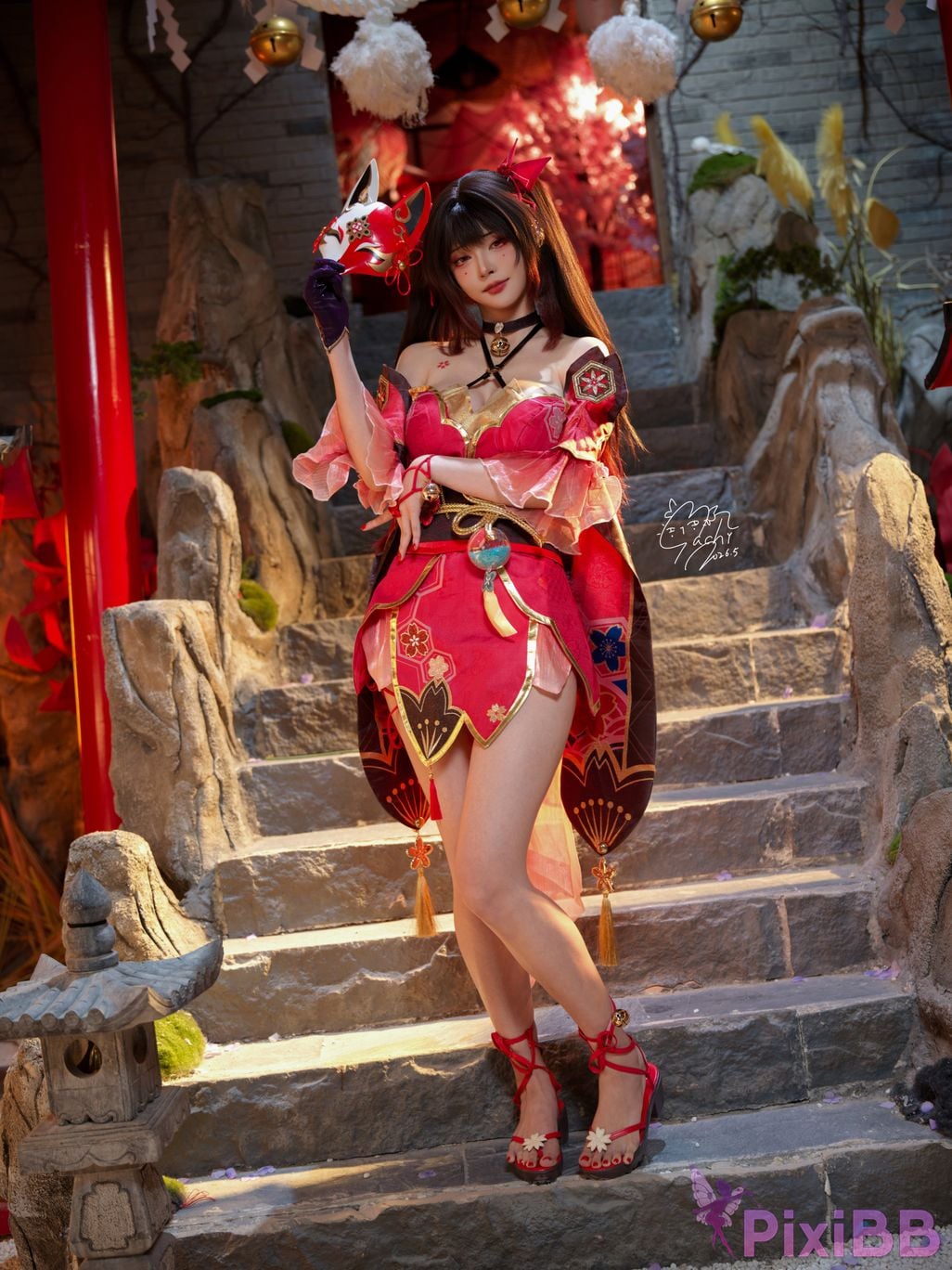 Cosplayer Machi ma ji firework PixiBB.COM 001