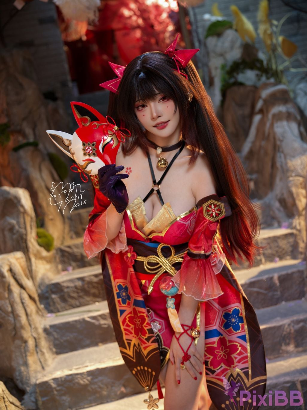 Cosplayer Machi ma ji firework PixiBB.COM 002