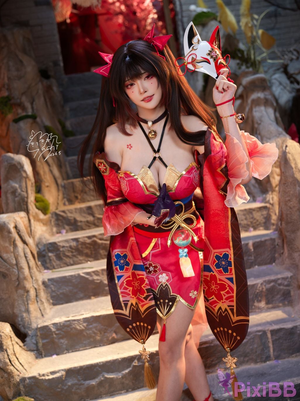 Cosplayer Machi ma ji firework PixiBB.COM 003