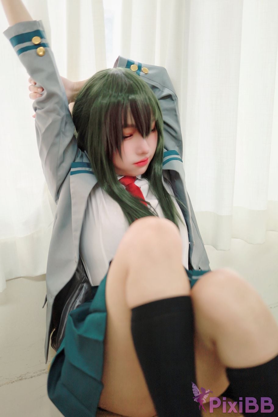 Cosplay Mu Momo The rainy season Xue Sheng Fu Asui Tsuyu PixiBB.COM 010