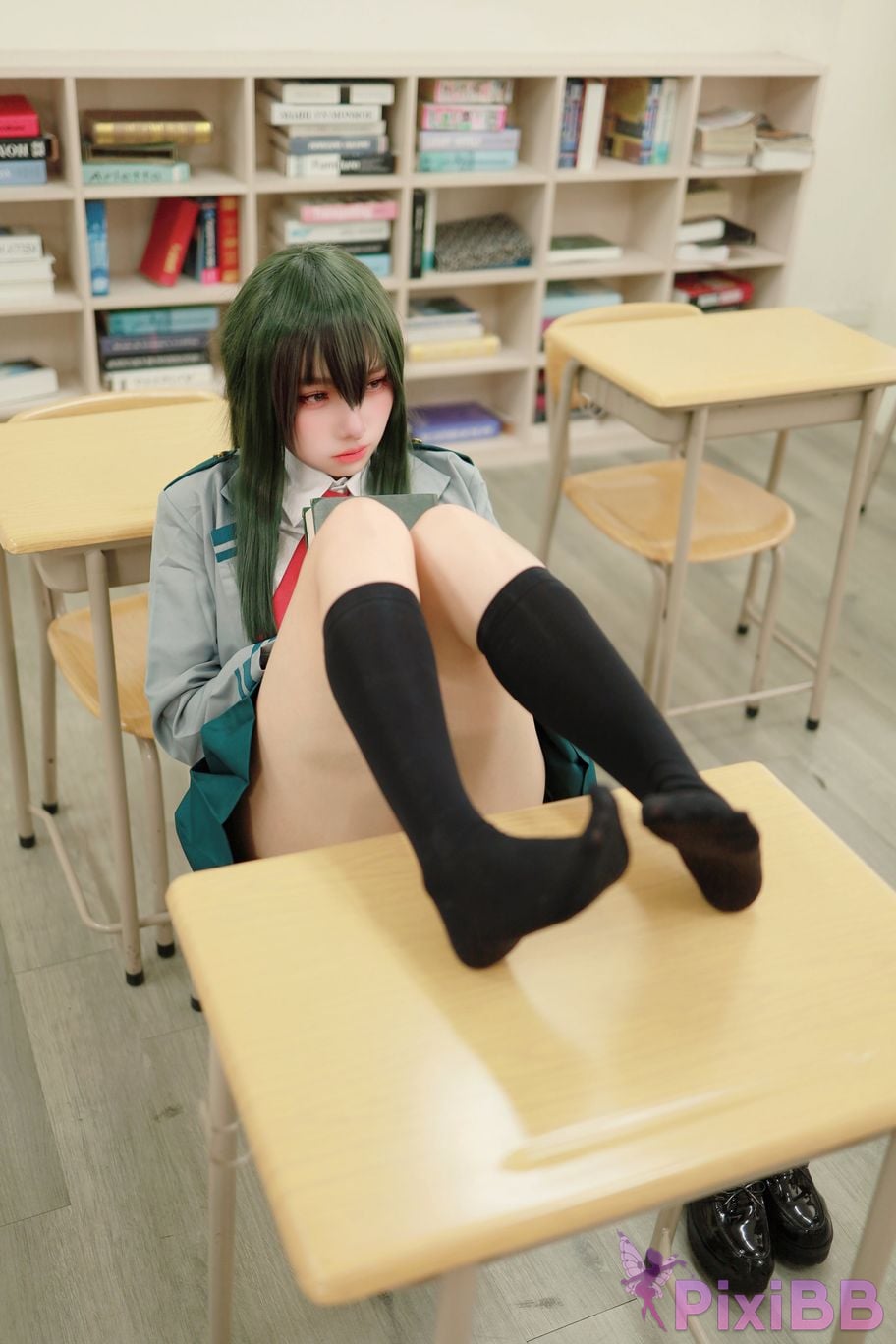 Cosplay Mu Momo The rainy season Xue Sheng Fu Asui Tsuyu PixiBB.COM 011