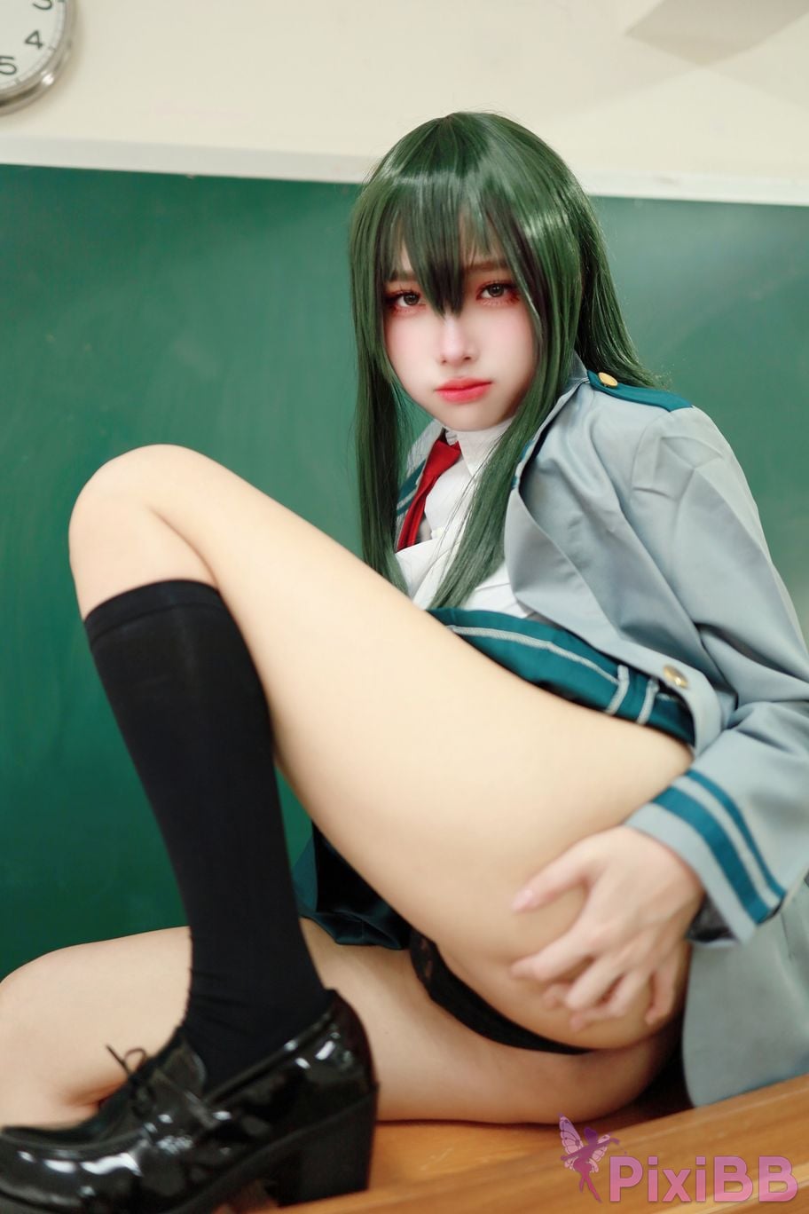 Cosplay Mu Momo The rainy season Xue Sheng Fu Asui Tsuyu PixiBB.COM 016