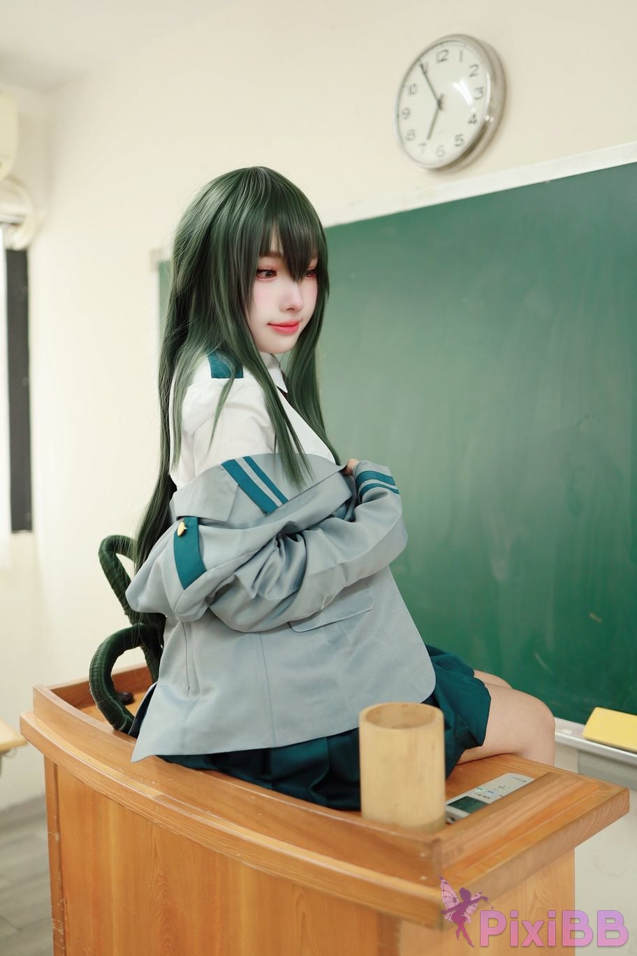 Cosplay Mu Momo The rainy season Xue Sheng Fu Asui Tsuyu PixiBB.COM 017