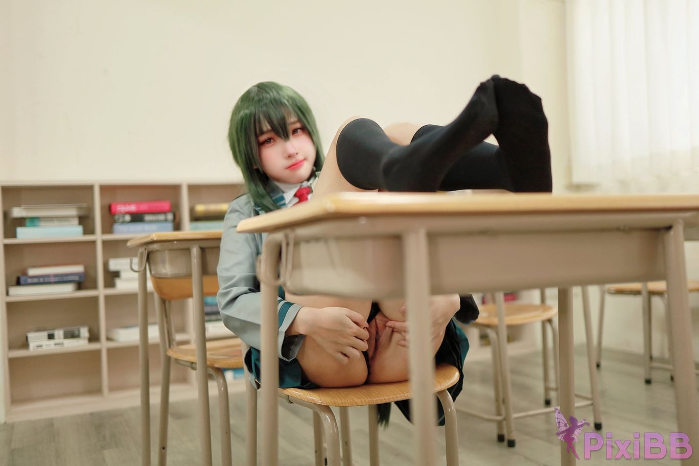 Cosplay Mu Momo The rainy season Xue Sheng Fu Asui Tsuyu PixiBB.COM 026