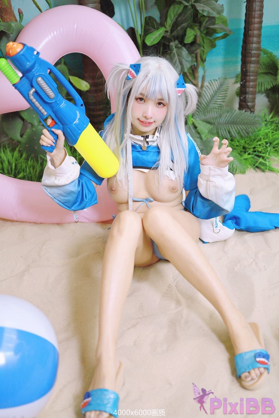 Cosplay Momo Shark Uniform Gura PixiBB.COM 045