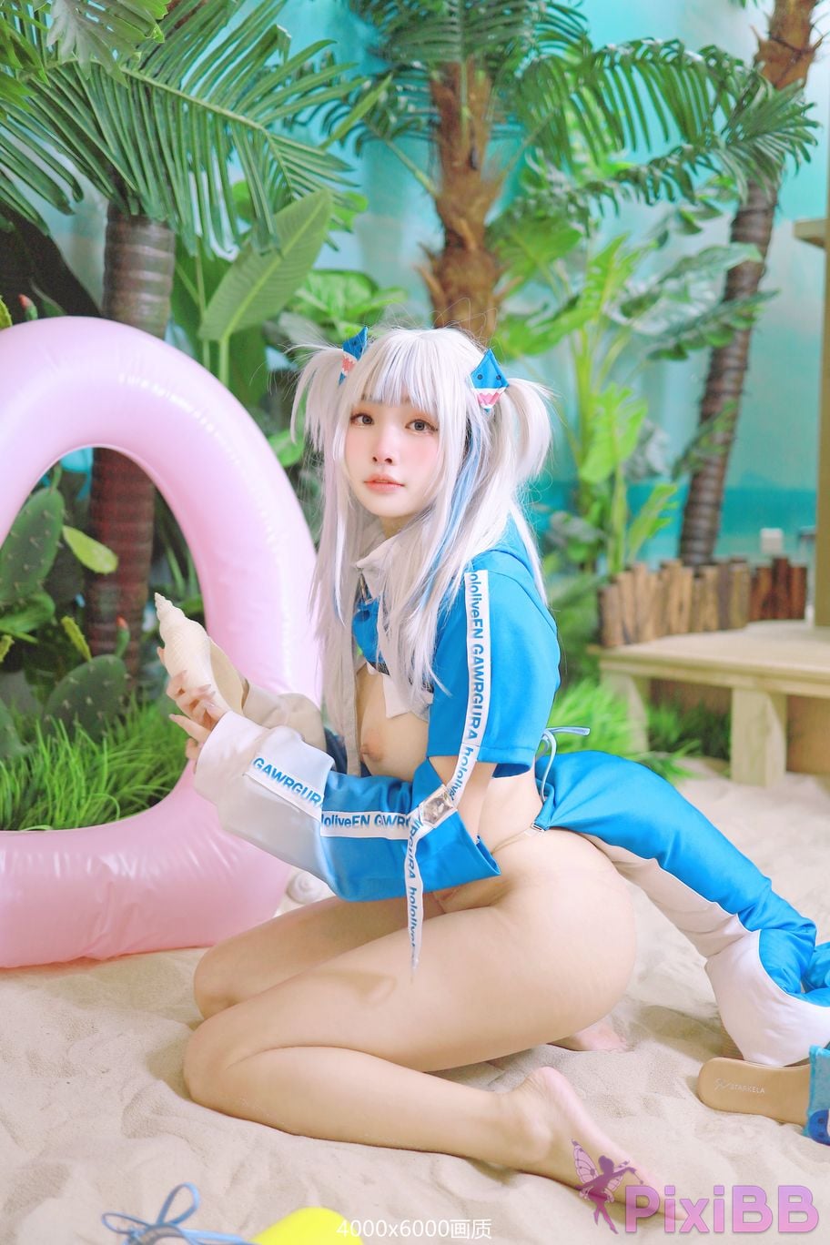 Cosplay Momo Shark Uniform Gura PixiBB.COM 050