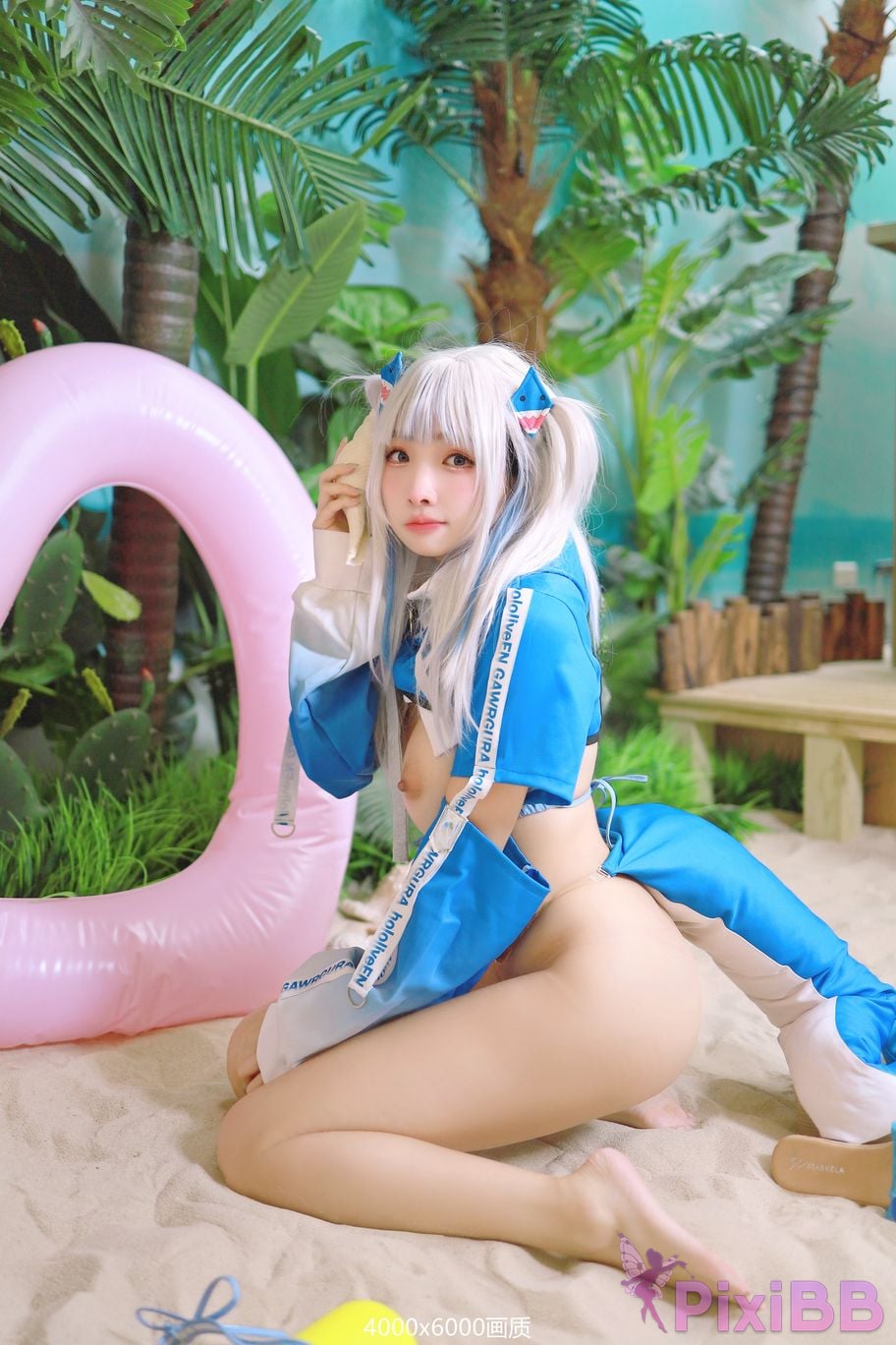 Cosplay Momo Shark Uniform Gura PixiBB.COM 051