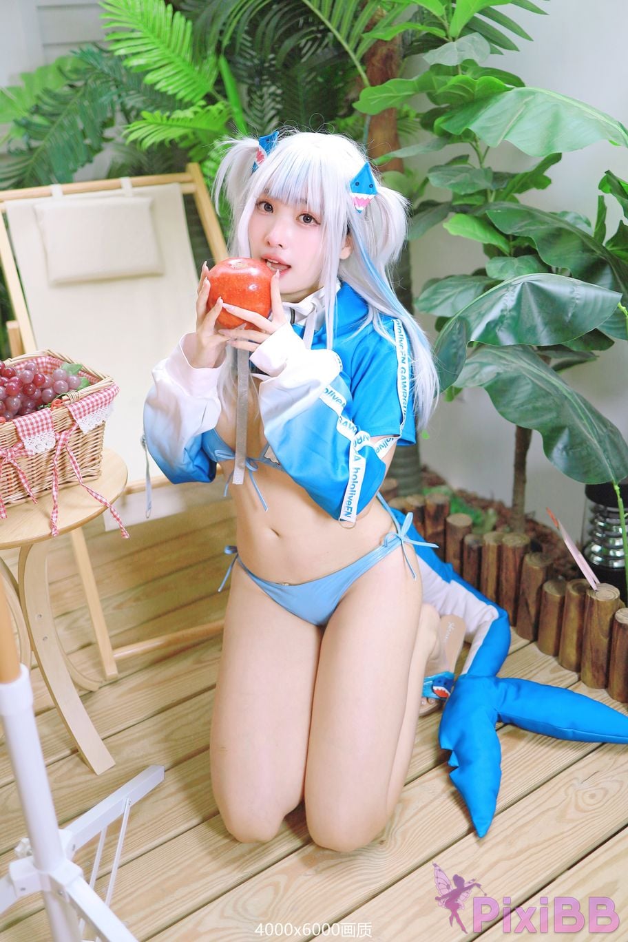 Cosplay Momo Shark Uniform Gura PixiBB.COM 057