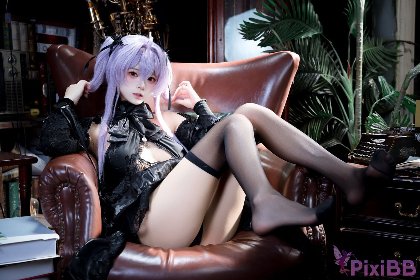 Cosplayer Jiuqi Meow NIKKE Jellyfish turntable skin PixiBB.COM 002