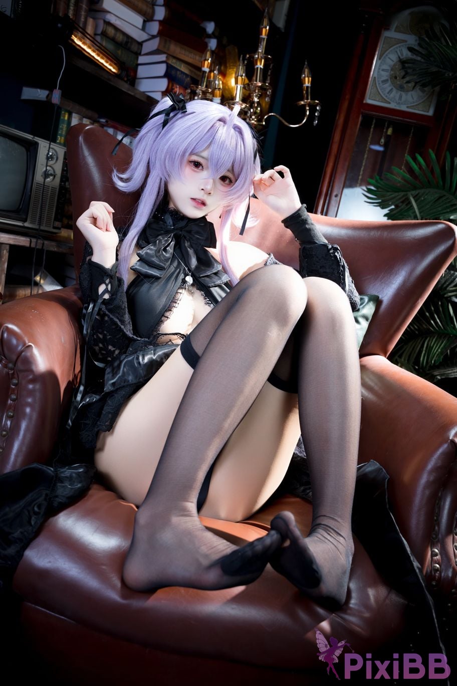 Cosplayer Jiuqi Meow NIKKE Jellyfish turntable skin PixiBB.COM 003